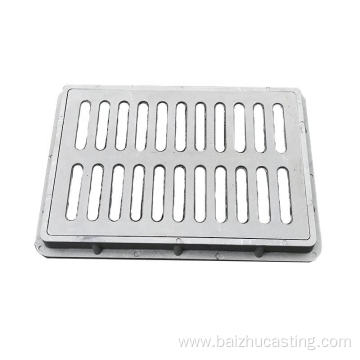 Black nodular cast iron ditch cover drain grille